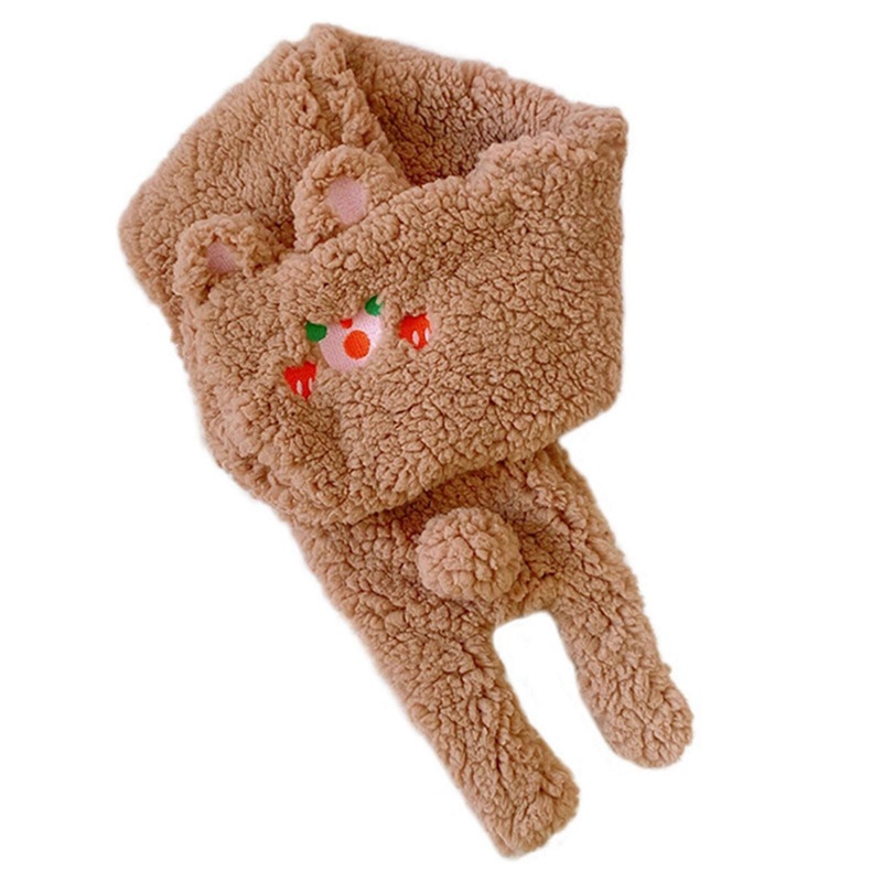 Fleece Neck Warmer Rabbit Scarf Thick Plush Neck Scarves Wrap Warmer Bunny Plush Neck Bear Ear Scarf for Cross Scarf  Chacha bear collar | Fruugo SG
