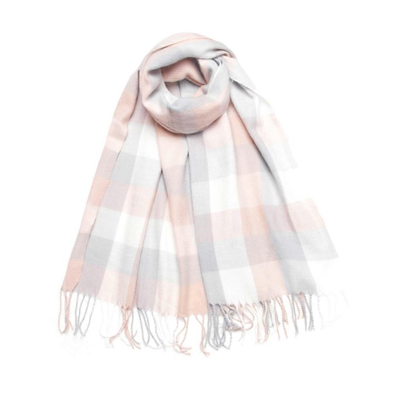 Scarf Warm Cashmere Shawl Thicken Long Lattice Tassel for Women Winter Season 200x70cm 1Pack | Fruugo SG