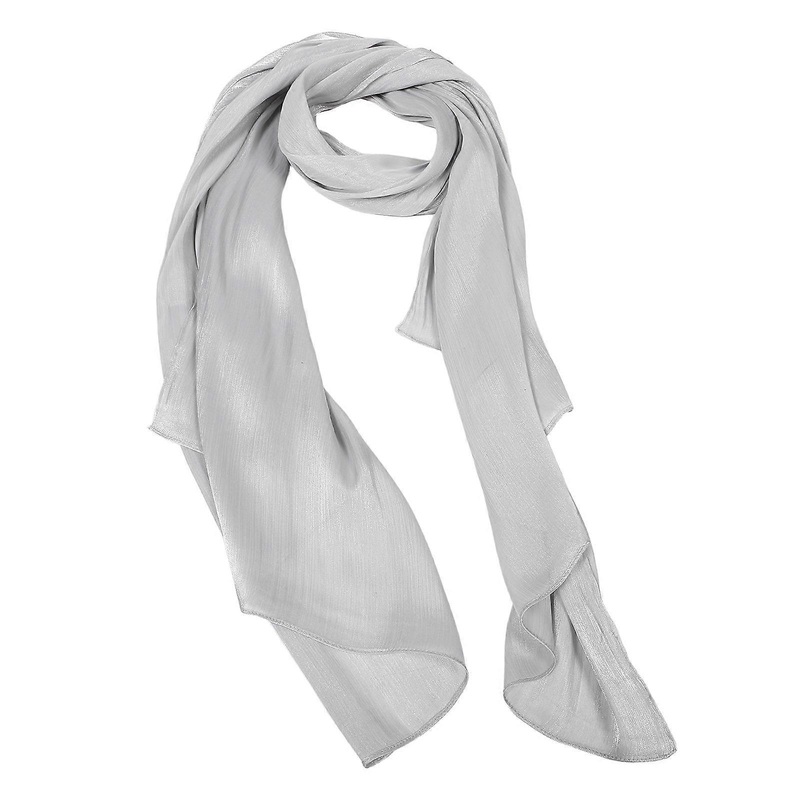 Shimmer Head Scarf Wraps Hijab Head Covering Shawl Rectangular Light Grey Polyester Summer Beach Vacations Weddings Party 1Pack | Fruugo SG