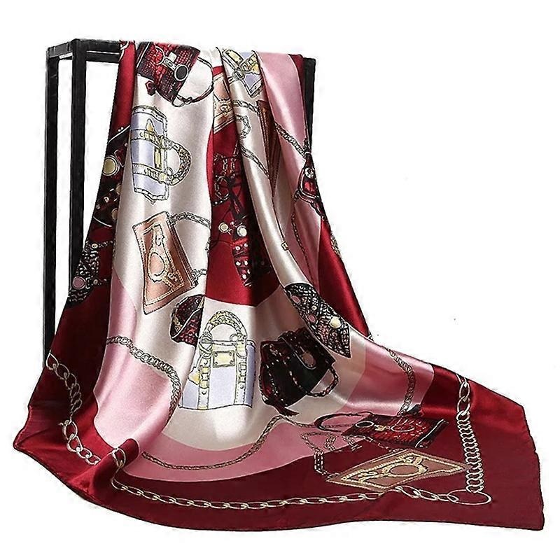 Silk Scarves Women Foulard 90*90cm SquareHijab Ladies chiffon Shawl wrap muffler pareo Bandanna female Spring summer Muslim | Fruugo SG