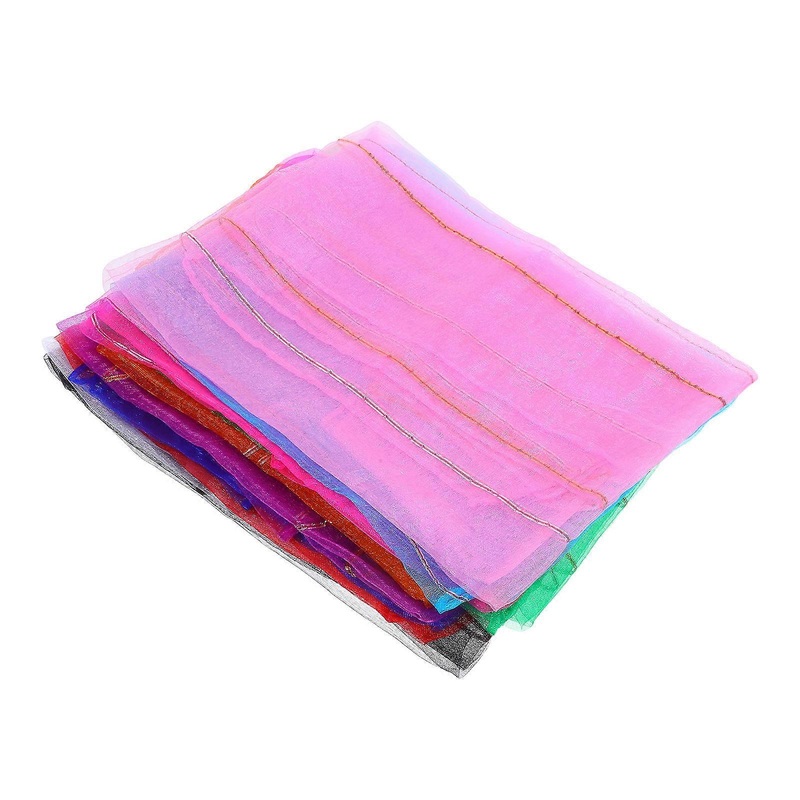 Soft and Comfortable Kids Dance Scarves For Stage Dancing Multicolor Chiffon Performance Props 10Pcs | Fruugo SG
