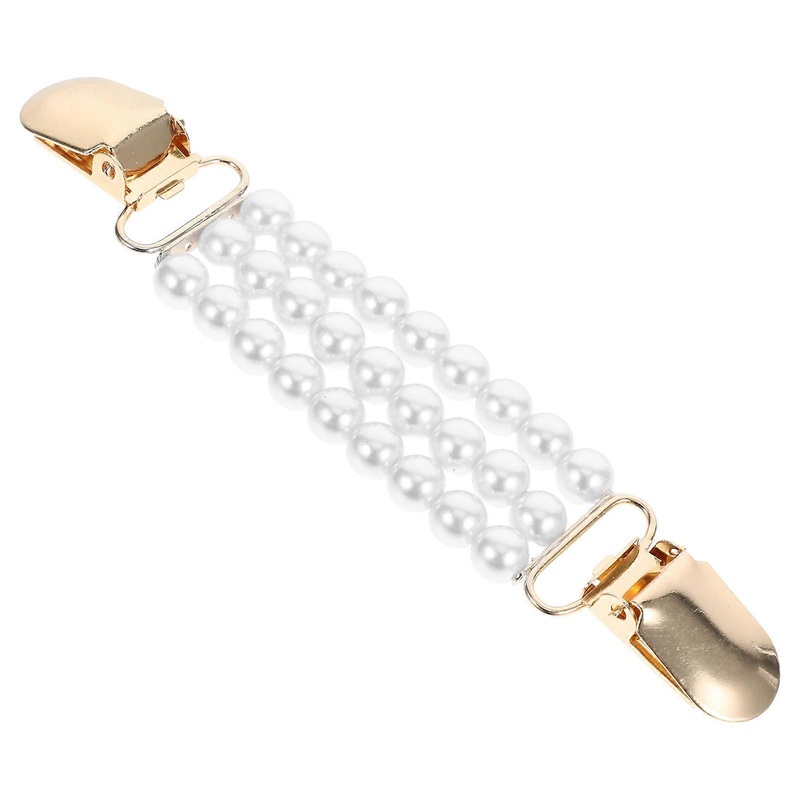 Sweater Clips With Chain Faux Pearl Metal Privacy Protection For Shirts Daily Wear 1Set | Fruugo SG