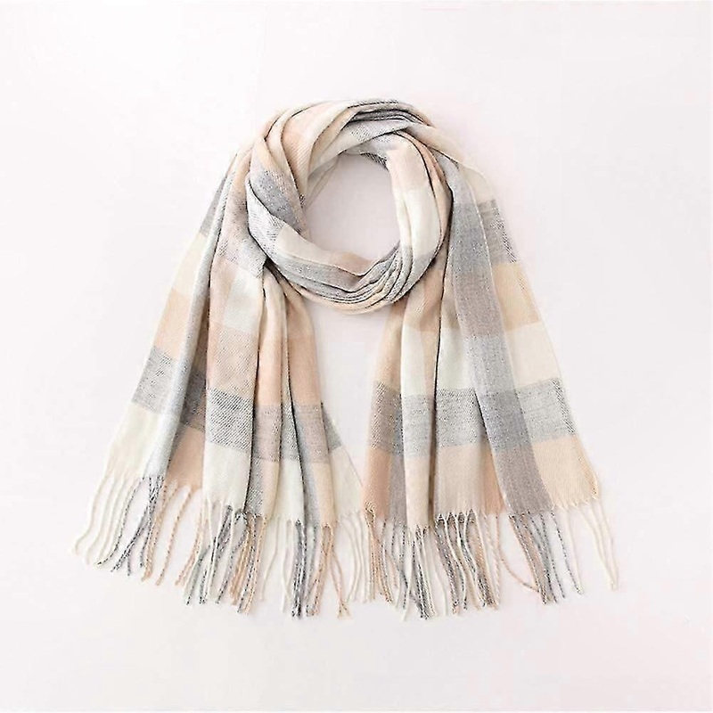 Women’s Winter Warm Plaid Shawls and Wraps, Fashionable Long Checked Scarves for Ladies | Fruugo SG
