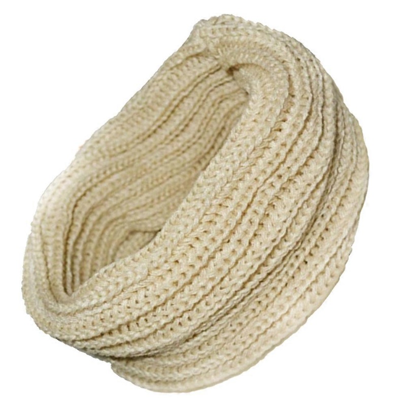 Woolen Collar Scarf Women Men Accessory Cold Weather Beige 1Set | Fruugo SG