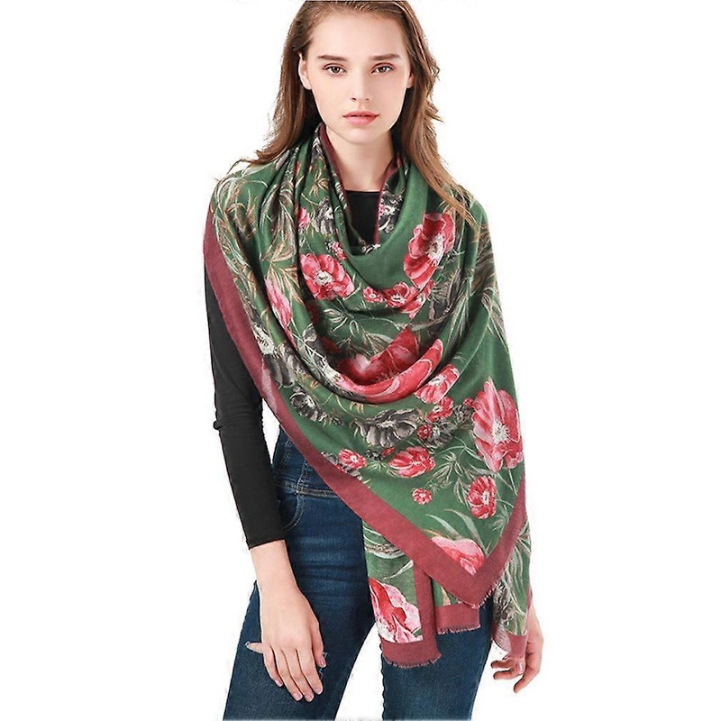 Autumn Winter Printed Scarf Cotton Shawl Fashion Long Wraps for Lady | Fruugo SG