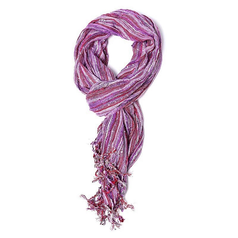 Elegant Poly Cotton Woven Scarf Versatiles Fashion Scarve Unisex Neckerchief for Fashion Ladies  Purple | Fruugo SG
