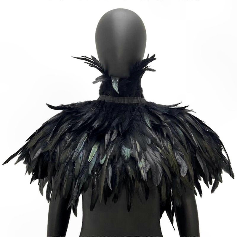 Feather Cape for Masquerade Parties with Shawl for Women and Men Role Play Costume Accessory True Color Halloween Theme Dress Up Outfit Add On | Fruugo SG