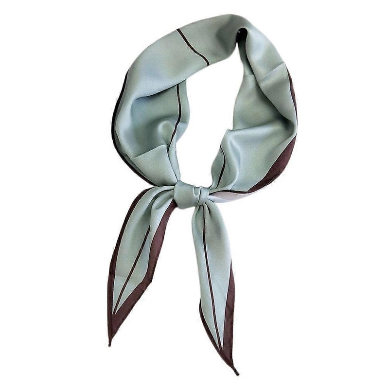 Floral Pattern Scarves for Women Rhombus Shape Emulation Silk Neck Decoration Green 118x38cm 1Pack | Fruugo SG