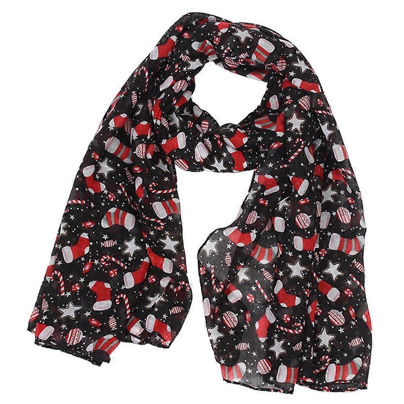Lady Chiffon Scarf Christmas Outing Oversized Yarn Dress up Accessory 1Pcs | Fruugo SG