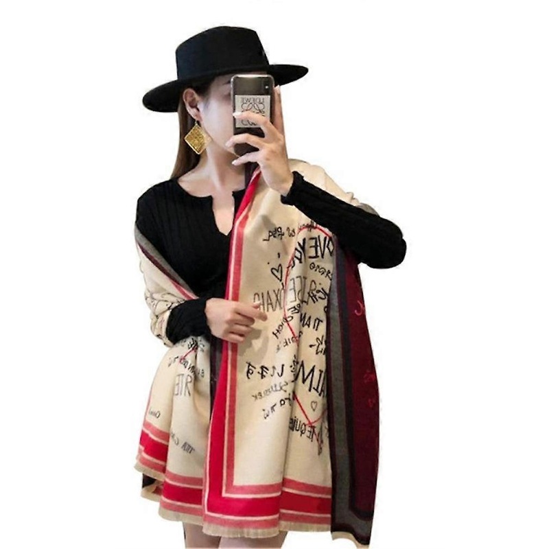 Pashmina Scarf Fringed Shawl Fashion Warm Thicken Wrap for Students | Fruugo SG