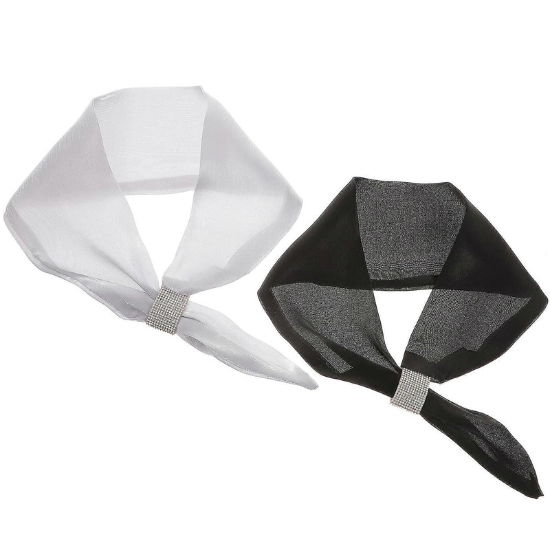 Versatile Thin Scarf Women Neckerchief Head Scarf School Dating Use 2Pcs | Fruugo SG