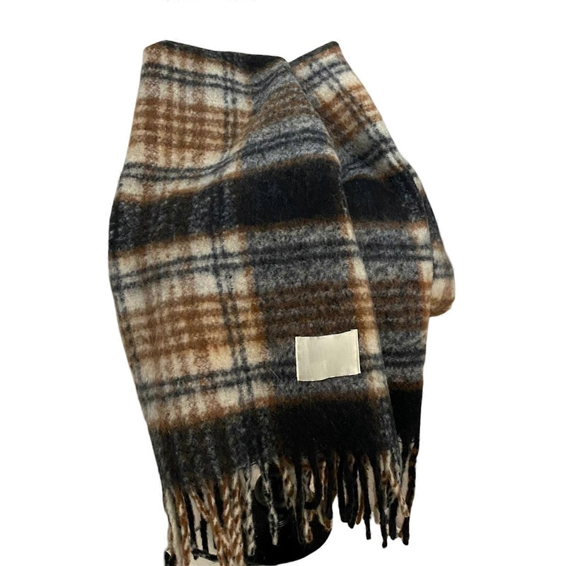 Warm, Scarf, Long, Thick, Shawl, Cold Weather, Plaid, Essential | Fruugo SG