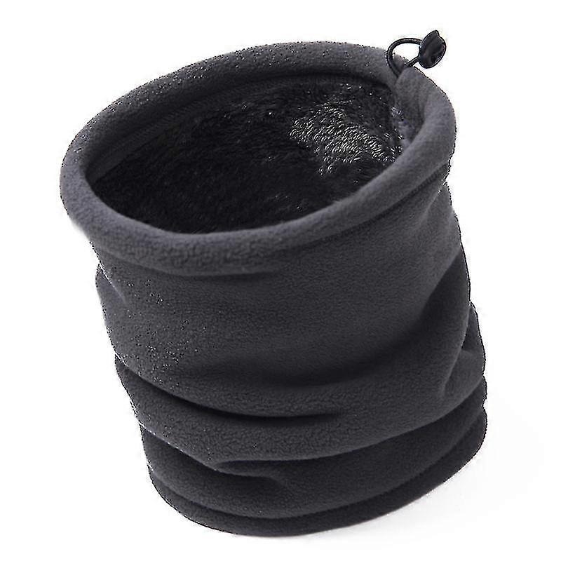 Winter Soft Double Layer Fleece Thick Thermal Neck Gaiter Elastic Multifunctional Scarf, Black (yu-b) G | Fruugo SG