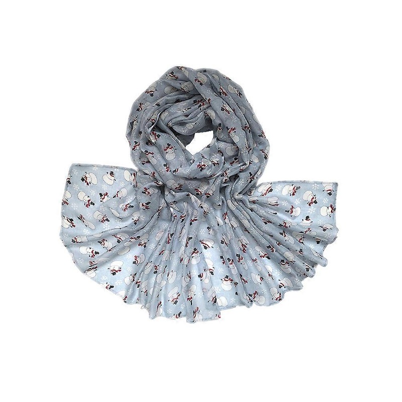 Women Cold Weather Scarf Snowman Pattern Shawl Christmas present 180x90cm 1Set | Fruugo SG