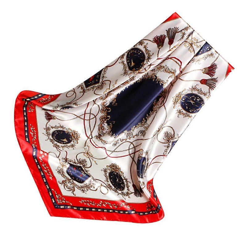 Women’s Neck Scarves Fashionable Imitation Silk Shawl Wraps For Relaxation Time Outside 90x90cm 1Pc | Fruugo SG