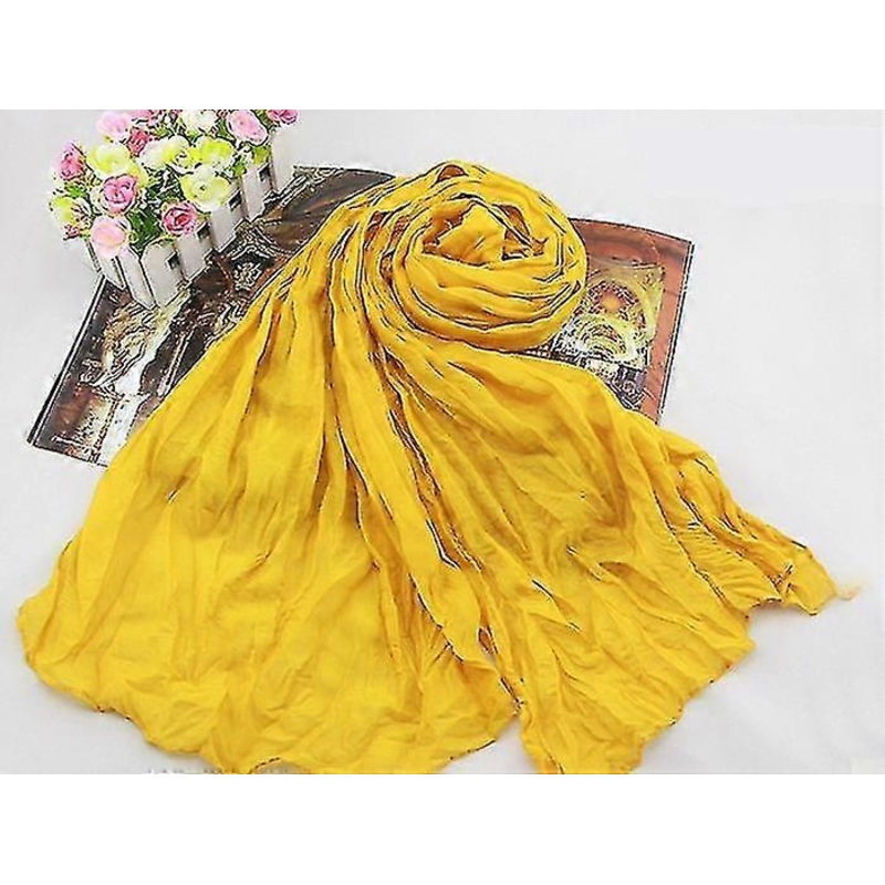 Women’s Scarf Long Cotton Voile Shawls Neck Wrap Scarves For Autumn, Winter | Fruugo SG