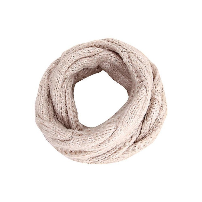Women’s Winter Thick Knitted Ribbed Circle Scarf | Fruugo SG