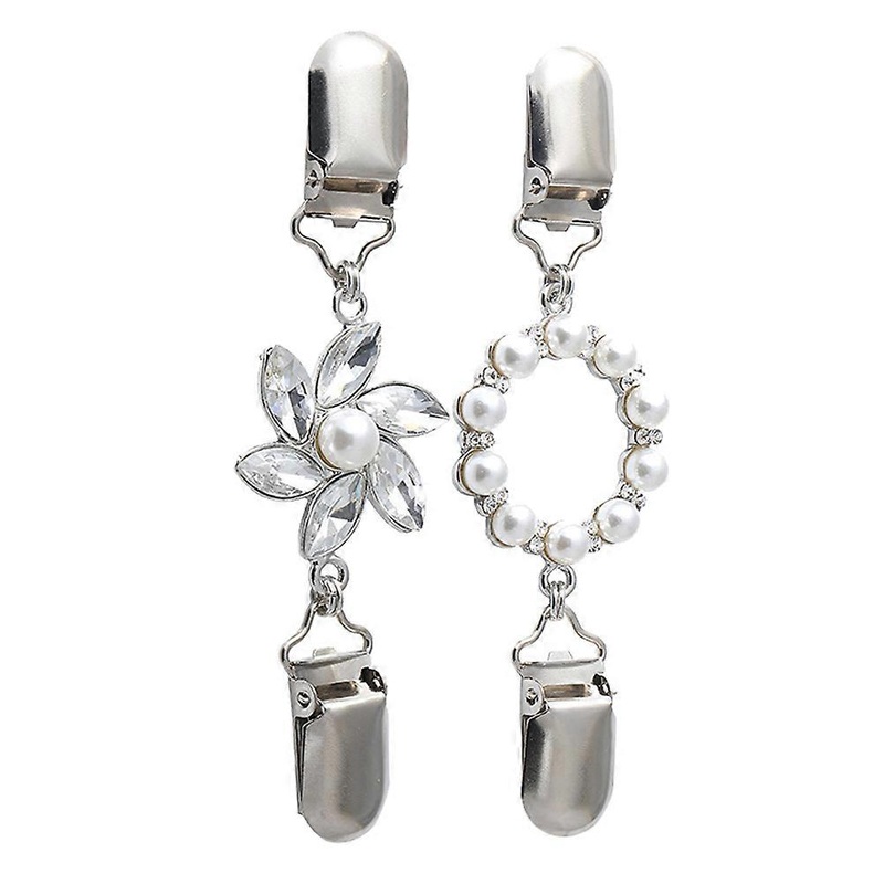 Fashion Silk Scarf Buckle Alloy Brooch with Rhinestones Assorted Color 2pcs | Fruugo SG