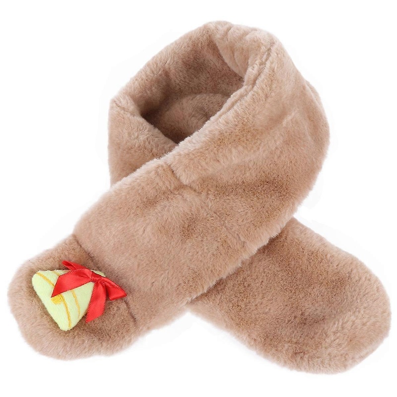 Fashionable And Elegant Scarf For Kids Christmas Celebration Winter Season Luxurious Khaki 1Pc | Fruugo SG