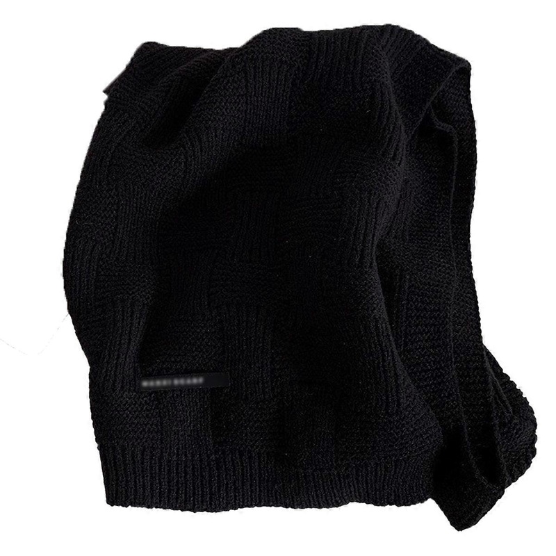 Knit Scarf, Winter, Solid Color Wool Warm Neck | Fruugo SG