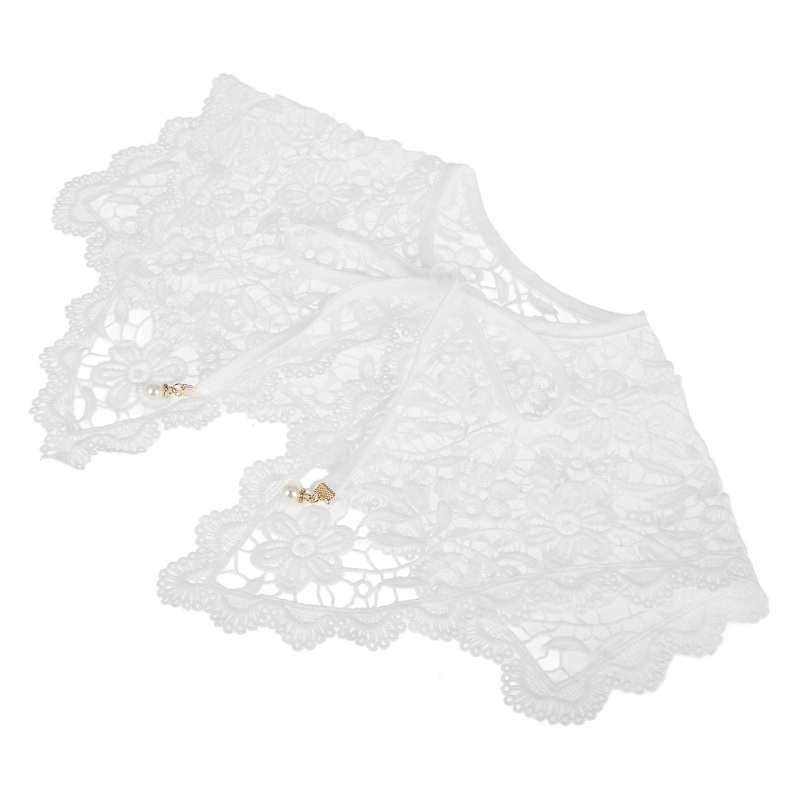 Lace Collar Necking Versatile Accessory Sophisticated Style For Weddings Parties 17.29X11.91X0.20IN 1Pcs | Fruugo SG