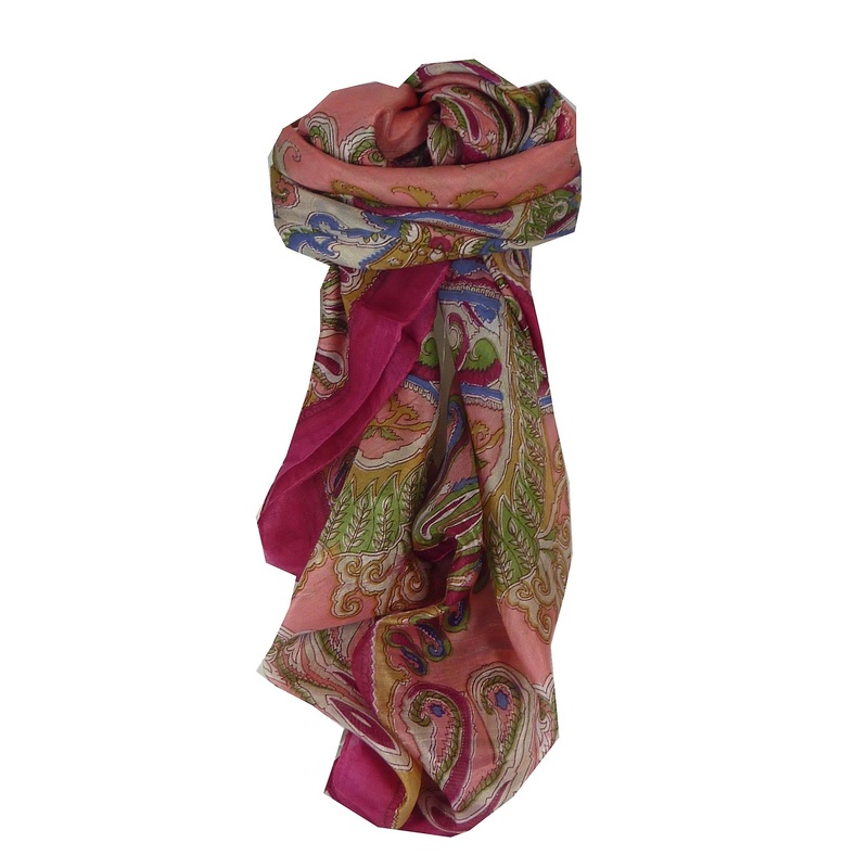 Mulberry Silk Classic Square Scarf Querim Pink by Pashmina & Silk | Fruugo SG