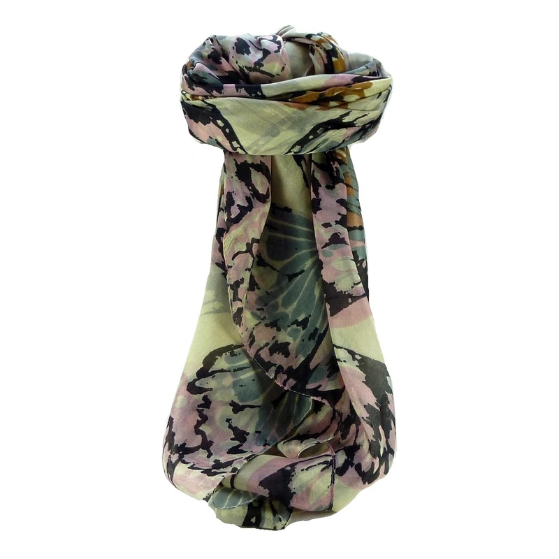 Mulberry Silk Contemporary Square Scarf Floral F235 by Pashmina & Silk | Fruugo SG
