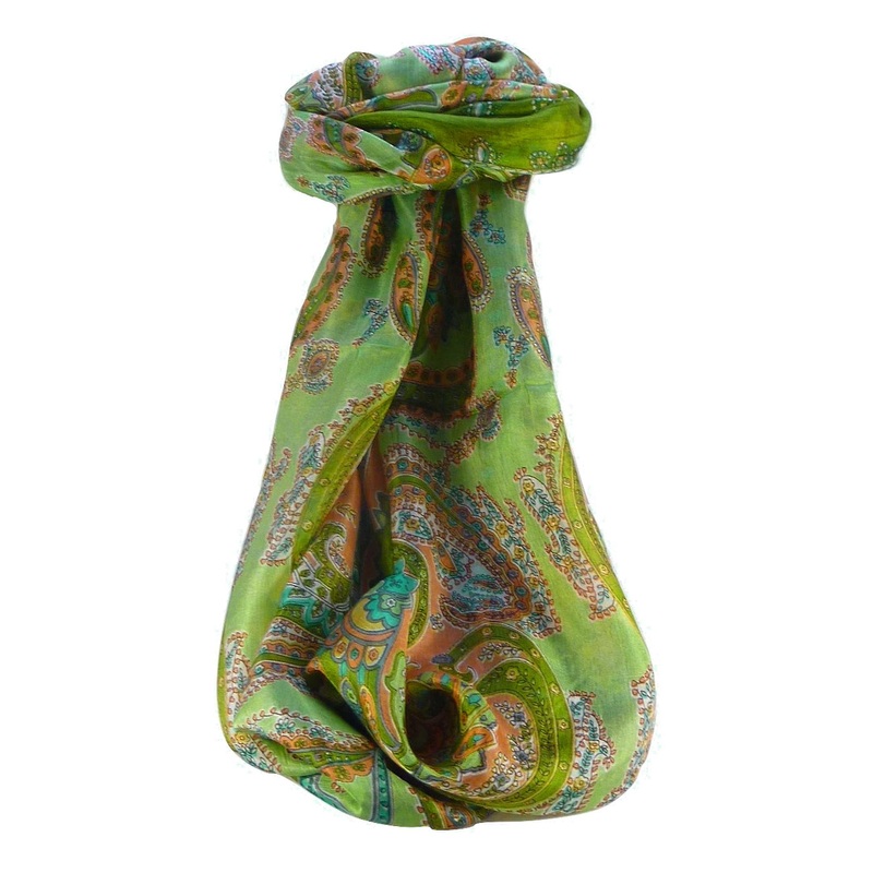 Mulberry Silk Traditional Long Scarf Shipra Charcoal by Pashmina & Silk | Fruugo SG