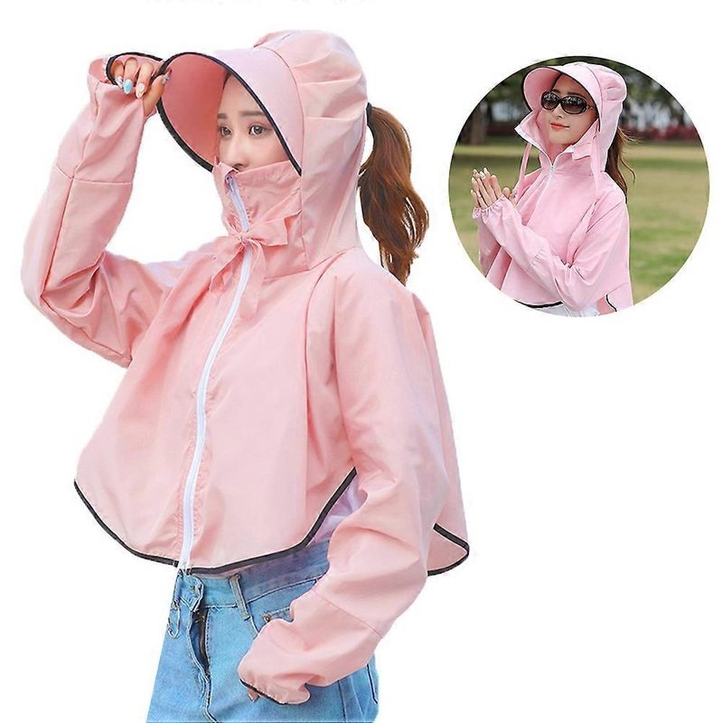 Pink Sun- Hooded Shawl For Women Outdoor Summer Wear Loose And Breathable Fit With 1Pc | Fruugo SG