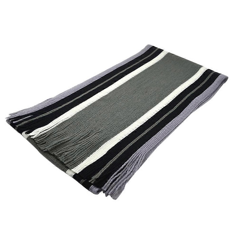 Scarf Men Knitted Striped Leisure Time Imitation Cashmere Winter Accessory 1Pcs | Fruugo SG