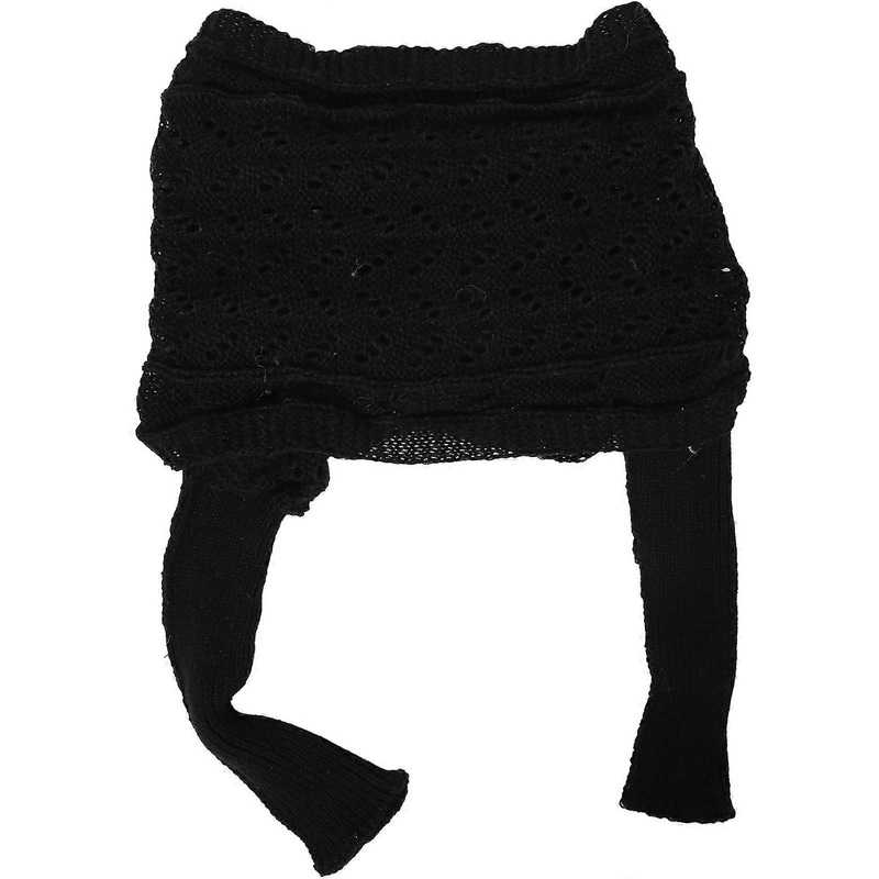 Scarf With Sleeves For Women Knitted Wrap Sweater Shawl Warmth Black Rectangular 1Set | Fruugo SG