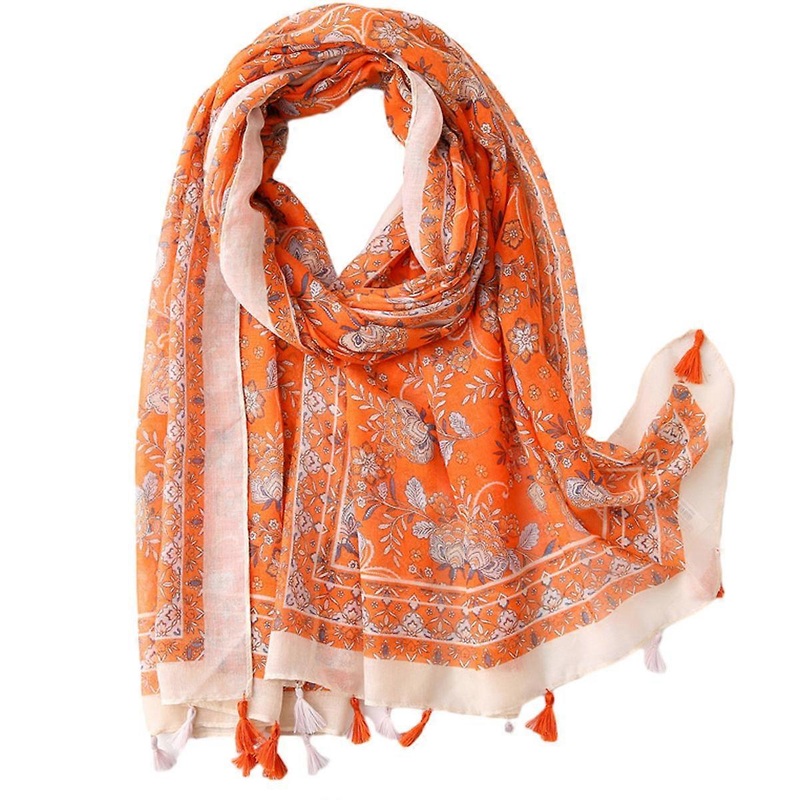Scarf, Women, Boho, Floral, Autumn, Winter, Fashionable | Fruugo SG