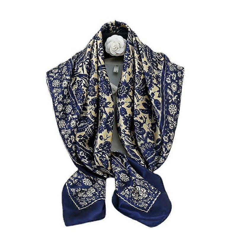 Silky Kerchief Fashion Scarf Satin Shawl Lightweight Scarf Uniform Wraps for Lady | Fruugo SG