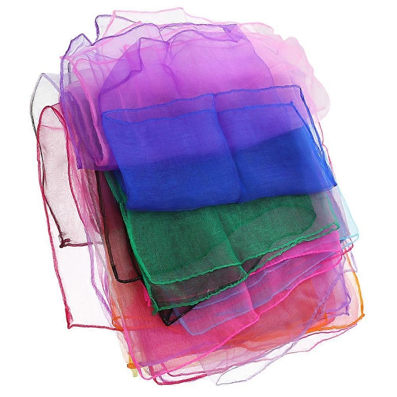 Square Scarf Dance Ribbons Textile Accessories Visual Appeal Enhancement Assorted Color 60.00X60.0cm Skin-Friendly 10Pcs | Fruugo SG