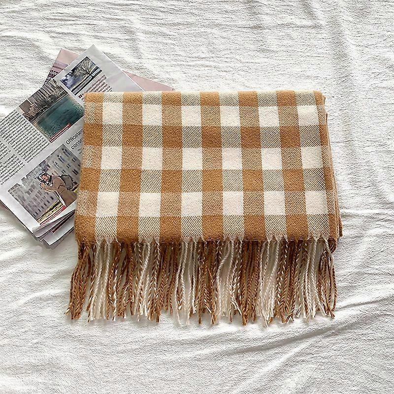 Trendy Plaid Blanket Scarf Women Scarves Warm Winter Tartan Checked Shawl Wrap Scarf Gift | Fruugo SG