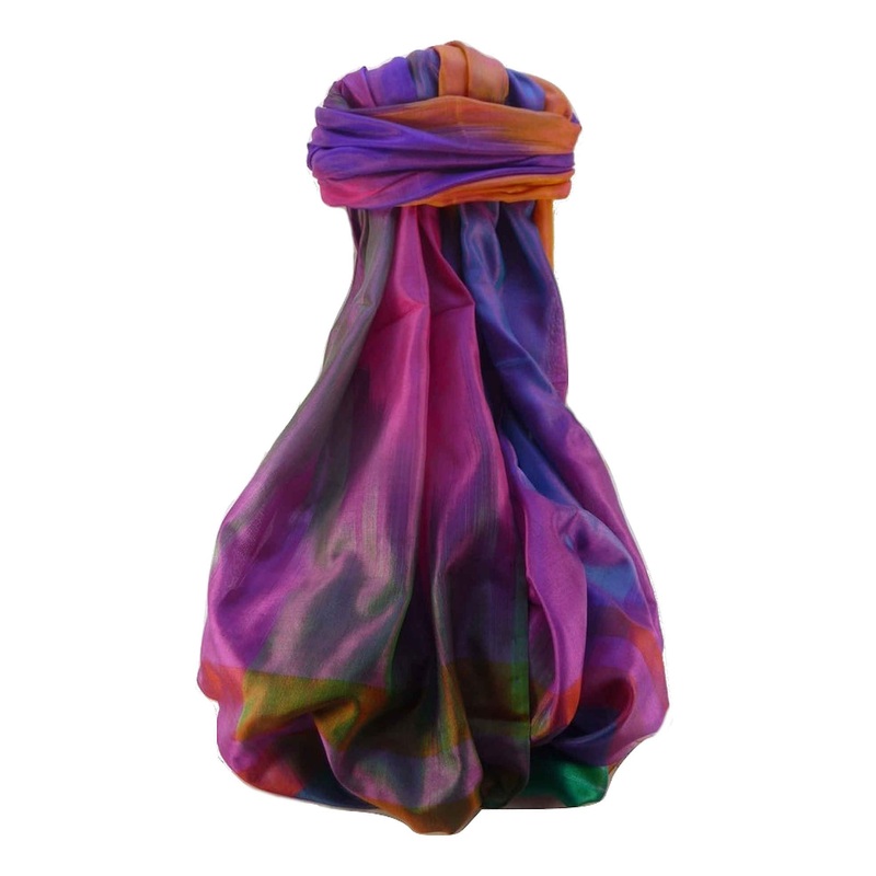 Varanasi Ekal Premium Silk Long Scarf Heritage Range Mangat 7 by Pashmina & Silk | Fruugo SG