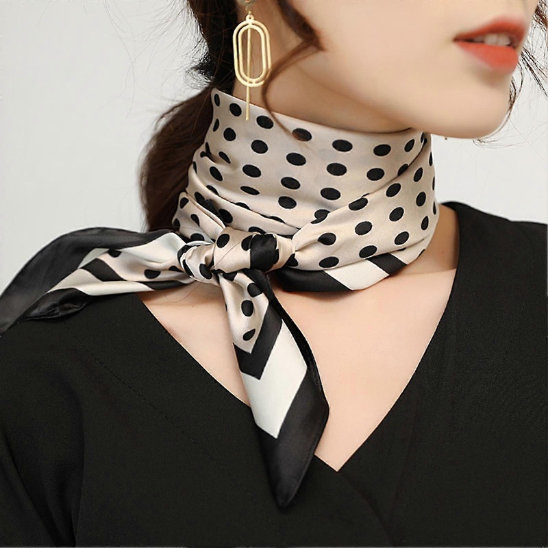 Women’s Silk Scarf Multipurpose Thin Neckerchief Stylish All-matche Headband-Good | Fruugo SG