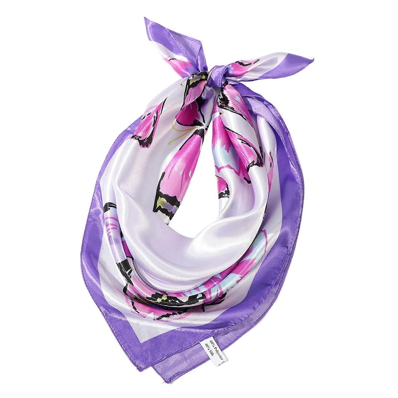 Butterfly Patterned Scarf Adult Women Girl Vintage 2000s Silk Scarf Neck Shawl for Party Wear Fashion Neckwear Daily Use | Fruugo SG