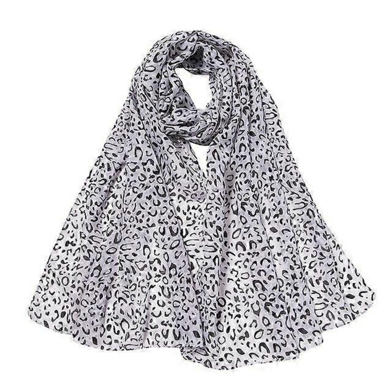 Chiffon Polka Dot Women Scarves Silk Scarf Leopard Print Long Soft Wrap Scarf Shawl Beach Scarves Vintage Travel Light Scarf | Fruugo SG