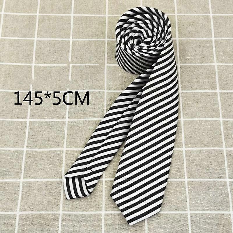 College Black White Grid Necktie JK Uniform Cosplay Costume Accessories Stripe Tie Gift Halloween Party | Fruugo SG