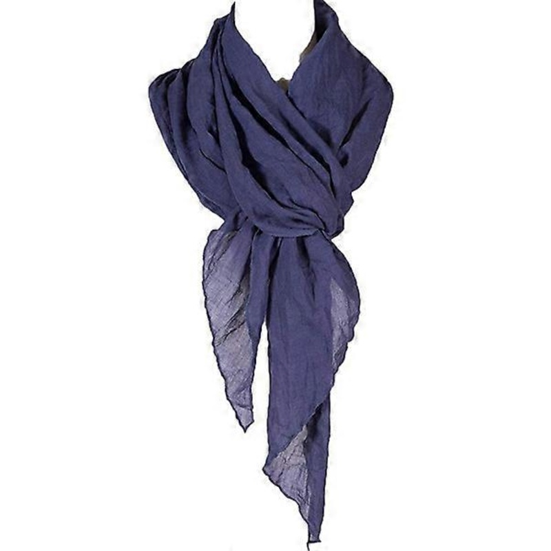 cotton solid color pleated linen scarf, fashion scarf, multicolor(B) | Fruugo SG
