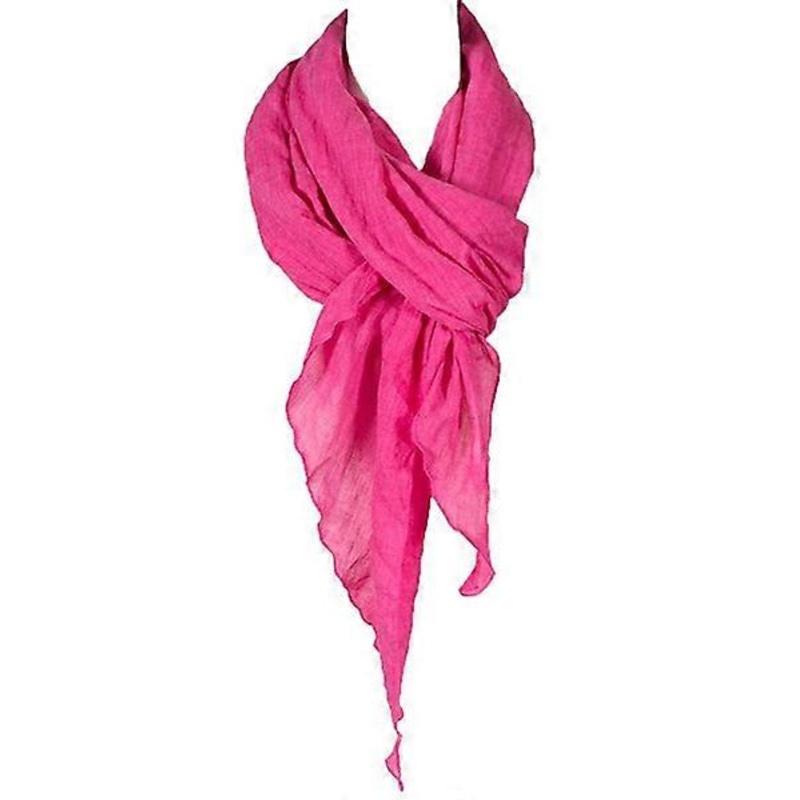 cotton solid color pleated linen scarf, fashion scarf, multicolor(E) | Fruugo SG