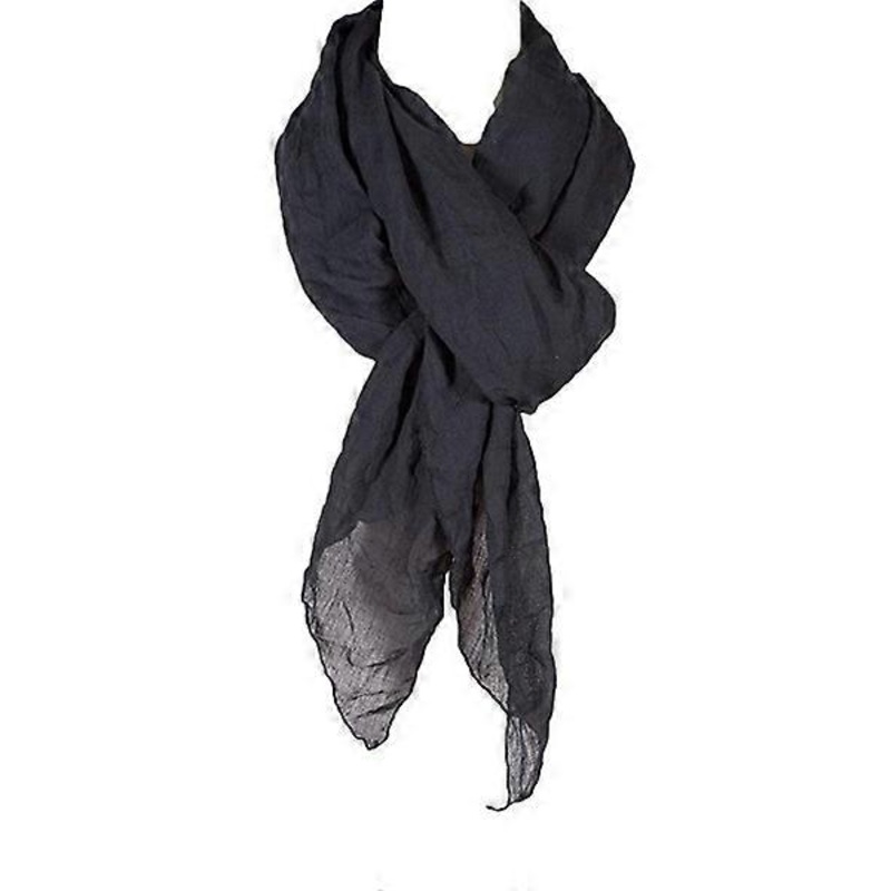 cotton solid color pleated linen scarf, fashion scarf, multicolor(F) | Fruugo SG