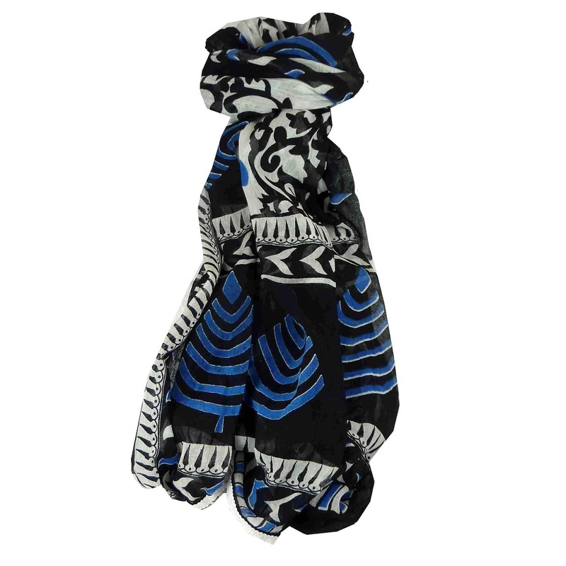 Dupatta Kandolim Sarong Scarf Azure by Pashmina & Silk | Fruugo SG