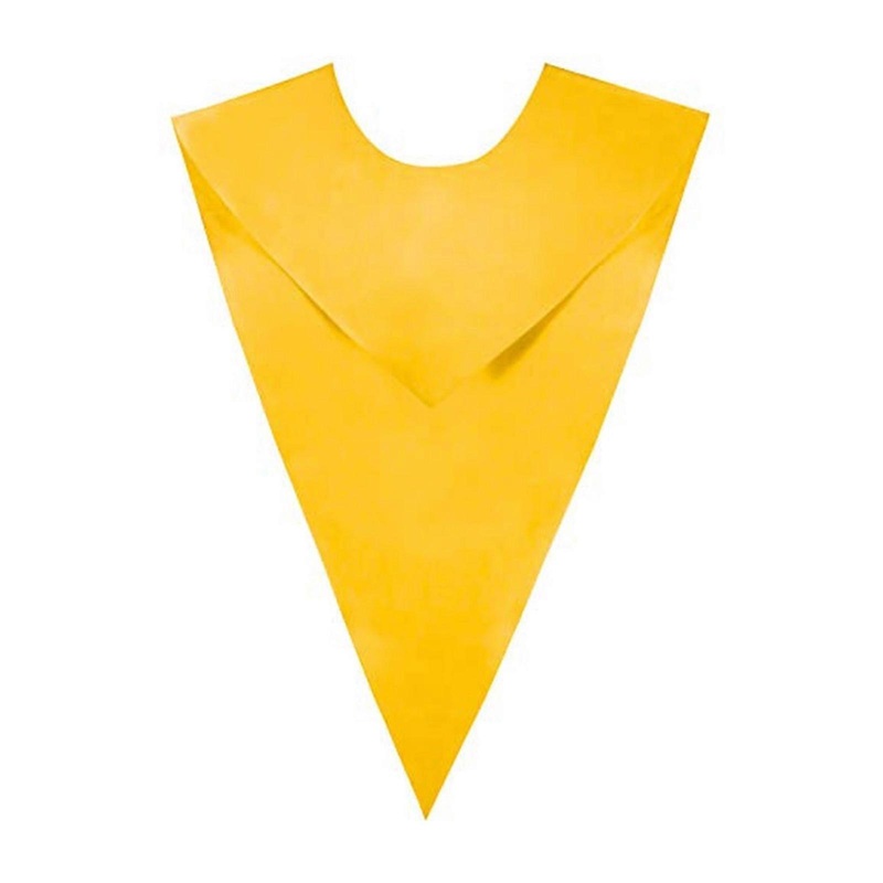 Elegant Satined Academic Stole V Shaped Collar for Graduations Conferences with Optional Adult and Children Size  Yellow | Fruugo SG