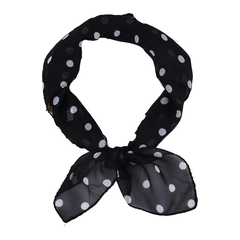 Lady Neckerchief Dotted Neck Scarf for Casual and Formal Attire Square Scarf Unique Dotted Headscarf Tulle Neckerchief  Black | Fruugo SG