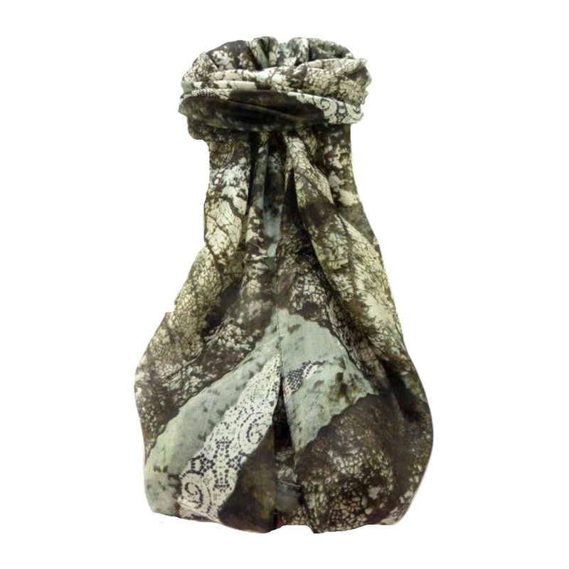 Mulberry Silk Contemporary Long Scarf Praveen Charcoal by Pashmina & Silk | Fruugo SG