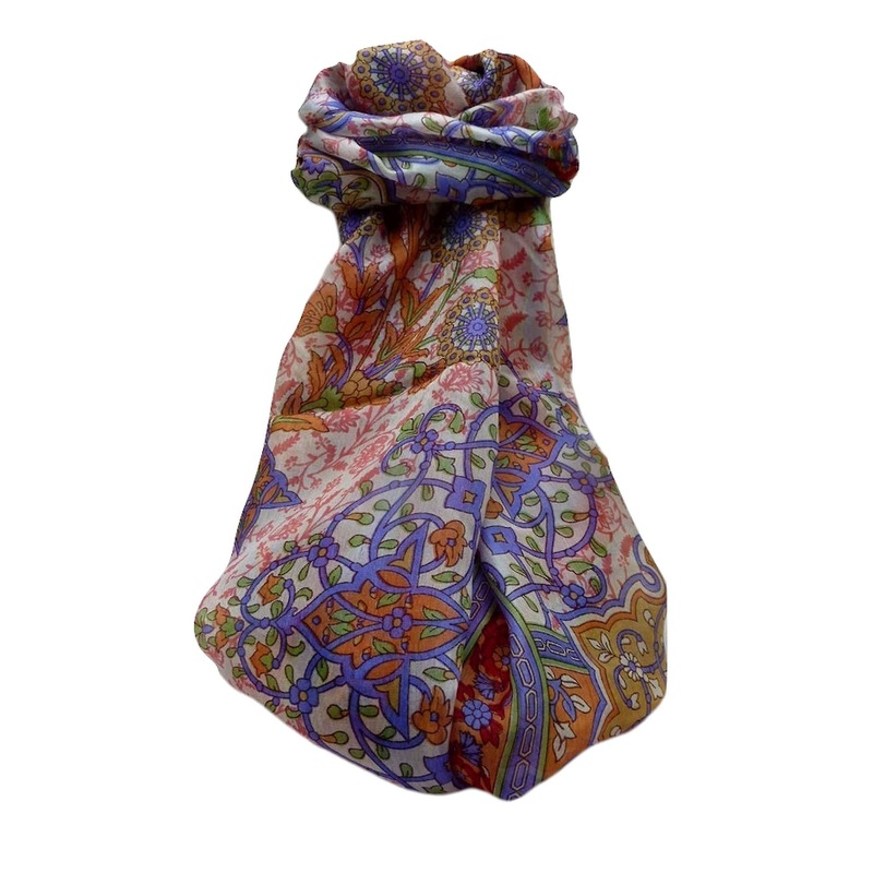 Mulberry Silk Traditional Long Scarf  Kareena Scarlet by Pashmina & Silk | Fruugo SG
