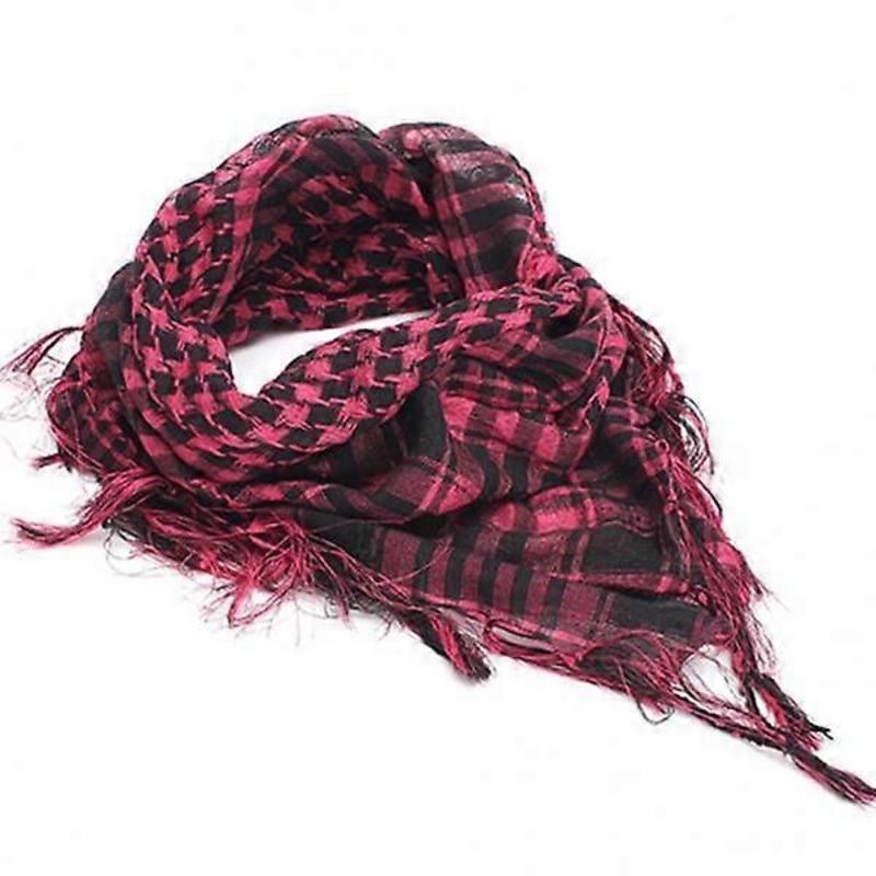 New Lightweight Plaid Tassel Arab Desert Shemagh Scarf (F) | Fruugo SG