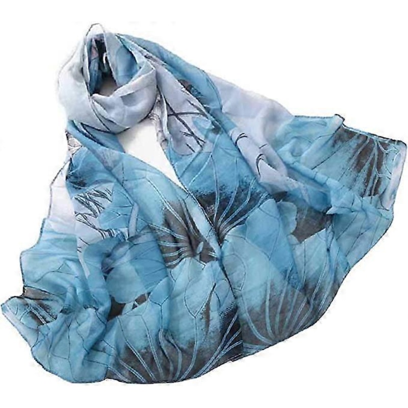 Women’s Chiffon Scarf Lightweight Fashion Transparent Scarf Shawl Scarf, 160*50CM | Fruugo SG